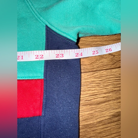 Nike Men's Teal, Red, and Navy Retro Hoodie sweatshirt Large - Picture 5 of 10